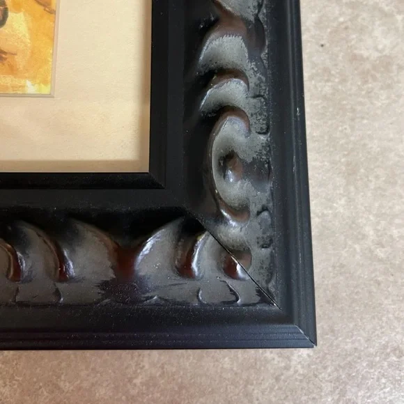 Original Watercolor Ladies Day At The Beach Signed Professional Framed 11x14 - Picture 3 of 4